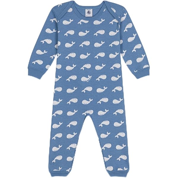 Pigiamino Senza Piedi Petit Bateau - Bimba, 100% Cotone Bio