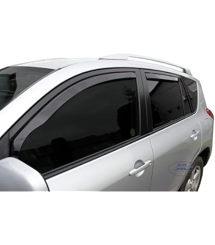 ClimAir Windabweiser Kompatibel Mit Toyota Rav4 5 Türer 2000-2006, Rauchgrau
