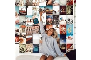 Flamingueo Zestaw 100 zdjęć, obraz ścienny, dekoracja ścienna, dekoracja sypialni, zestaw plakatów, kolaże, dekoracja ścienna, dekoracja ścienna (Miami)