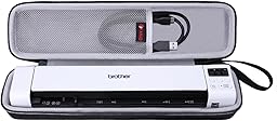 XANAD Document Scanner Case, Compatible with Brother DS-640 / DS-740 / DS-940 Mobile Scanner A4 on Both Sides WLAN Scan to USB