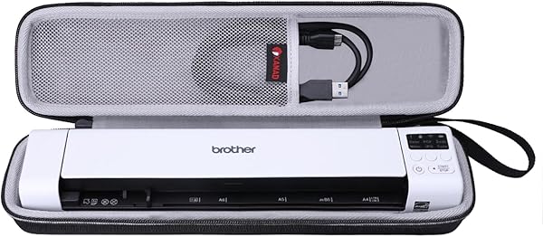 XANAD Document Scanner Case, Compatible with Brother DS-640 / DS-740 / DS-940 Mobile Scanner A4 on Both Sides WLAN Scan to USB - 1