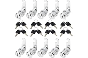 URCHEERS Cerradura de cilindro para buzón y muebles, 30 mm, cerradura de cilindro Cam Lock, cerradura de armario, cerradura de taquilla, llaves con 2 llaves