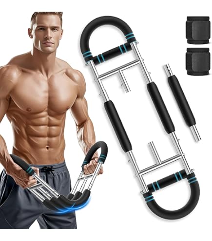 Power Twister Bar, 80kg 90kg 100kg 110kg 120kg 130kg Red Spring Chest Expander, Heavy Duty Arm Builder, Bovenlichaam Oefening Versterker voor Borst Schouder Onderarm Biceps en Arm (Maat: 90kg
