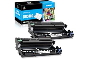 LeciRoba Unité tambour DR3400 pour Brother DCP-L5500DN L6600DW HL-L5000D L5100DN L5100DNT L5200DW L6250DN L6300DW L6300DWT L6400DW L6400DWT MFC-L5700DN L5750DW 6800 DW. L6800DWT L6900DW (lot de 2)