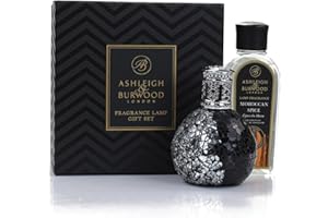 Ashleigh & Burwood Fragrance Lamp Gift Set | Little Devil | Moroccan Spice 250ml & Hand-Crafted Fragrance Lamp | Luxury Home Fragrance & Refillable Aromatherapy Diffuser | Air Purifying