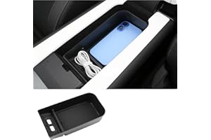 LUWU Compatible with Polestar 4 2023 2024 2025 Centre Console Storage Box Armrest Organiser Tray with Non-Slip Mat Polestar 4 Accessories