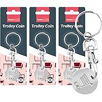 Trolley Coin Token Removable Supermarket £1 One Pound Shopping - Foto 4