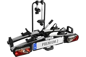 EUFAB PREMIUM 2 Fahrradträger für Anhängerkupplung (faltbar, zwei E-Bikes)