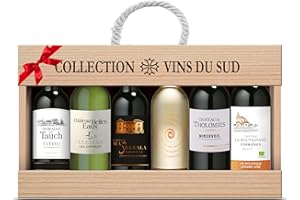 LA GRANDE VINOTHÈQUE Collection Südfrankreich - Wein Geschenk Set Rotwein und Weißwein aus Südfrankreich (6 x 0.375 l)