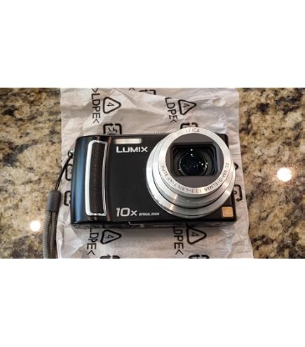 Panasonic DMCTZ5 Digital Camera - Black (9.1MP, 10x Optical Zoom