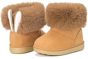 KVbabby Stivali Bambine Stivaletti da Neve Ragazze Caldo Fodera Bambini Stivali da Neve Scarpe da Invernali Antiscivolo Boots All'aperto