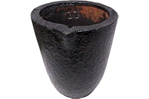 ROSENTHAL COLLECTION #10-12Kg Clay Graphite Crucibles Premium Black Foundry Cup Furnace Torch Melting Casting Refining for Gold. Also Great for Silver, Copper, Brass, Aluminum
