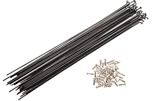 FK Cycling radios Inoxidable Bicicleta G14, 36 Unidades con pezones, Todos los tamaños.