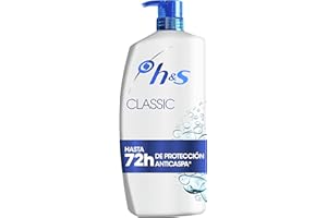 HEAD & SHOULDERS H&S Champú Anticaspa Classic, Hasta Un 100 % De Protección Contra La Caspa, 1000 ml