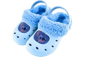 DISNEY FROZEN Disney Stitch Sabots pour Filles, Pantoufles, Sabots Mouton, Tailles EU 24 a 31