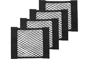 YOFADCI Filet Rangement de Coffre Voiture, Filet de Rangement de Coffre élastique, Filet de Stockage Voiture Sac avec Magic Sticker pour Voiture Bagages 30X25cm 4pièce