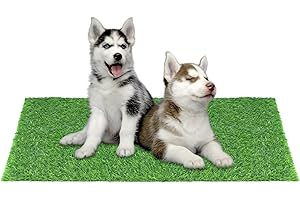 GOTGELIF Realistic Artificial Grass Mat, 25mm Fake Grass Rug with PRT Backing Without Debris, Pet Friendly Decorative Lawn Landscape Synthetic Turf for Indoor Outdoor/Balcony/Garden/Camping (0.5mx0.5m)