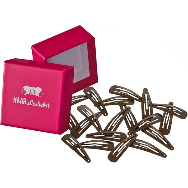 Jinlaili 50 Haarspangen Schwarz – Metall-Haarklammern Für Damen & Kinder, Mit Aufbewahrungsbox (3x1cm)