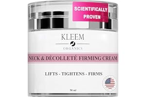 KLEEM Neck Firming Cream with Peptides & Retinol – Anti-Aging Moisturiser for Sagging Skin, Wrinkles & Fine Lines – Hydrating Neck & Décolleté Cream – EWG Certified, Vegan & Cruelty-Free – 50ml