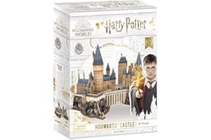 CUBICFUN World Brands- Harry Potter-Castillo de Hogwarts Puzzles 3D, Kit de Construcción, Multicolor (Cubic Fun DS1013H)