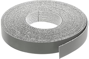 sourcing map Edge Banding, 3/4 Inch x 25ft Pre-Glued Veneer Edging Iron-on Flexible Edge Banding for Cabinet Repair Furniture Restoration, Dark Gray