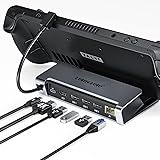 Docking Station für Steam Deck, 6 in 1 Steam Deck Docking Station mit Gigabit Ethernet, 4K HDMI, 3*USB-A-Ports, 100W PD Schne