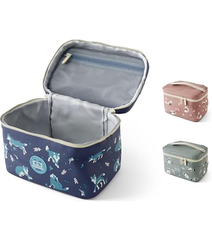 Monbento Set Lunch Box Enfant Infinity Bleu – Bento MB Tresor + Couverts MB Pocket + Gourde MB Pop, Sans BPA