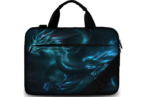 Sidorenko Sacoche Ordinateur 17/17.3 Pouces - Sac Ordinateur Moderne en Toile I Ordinateur Portable de Haute Qualité I Pochette Ordinateur Étanche à l'eau et à la Saleté avec Compartiment Accessoires