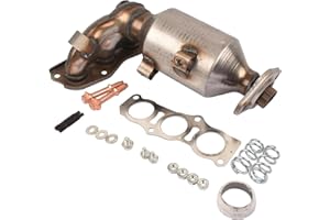 ASICAL Katalysator mit Montagesatz Dichtungssatz passend für C1 107 PM PN Aygo AB10 2005–2014, Autozubehör Teil# 0342.K0 0342K0 0342K3 0342K8