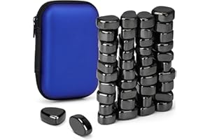 Joxessaien 40 Stück Hämatit Magnete, Irregulär Steine Magnet, Puzzle Magnetic Kühlschrank Magnets für Kühlschrank Camping Büro