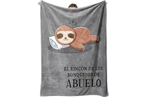 Niyewsor Regalo Abuelo Navidad, Regalos para Abuelo Manta, Regalo Abuelo Cumpleaños, Regali Abuelo Originales, Ideas Regalos Abuelo, Perezoso Manta para Abuelo 130 x 150cm