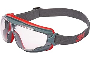 3M C37163 GoggleGear 500 helsiktsglasögon, röd/svart, 2C-1.2 3M 1 BT KN märkning