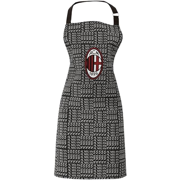 Grembiule Juventus Ufficiale - Cotone Nero Con Stemma - Foto 10