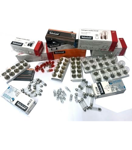 Hallenwerk 100x pieces 24V truck commercial vehicle car bulbs 10x P21/5W 10x P21W 10x PY21W