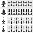 CarBole 80PCS Car Body Universal Push Fender Retainer Pin Rivet Trim Clip Fastner,Fit Hole Size 7mm 8mm 9mm 10mm,Compatible With 52161-16010 52161-02020 Car Retainer Clips