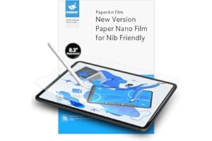 MOBDIK 2 Stück Papier Schutzfolie für iPad Mini 7(A17 Pro 2024) & iPad Mini 6 (8.3 Inch, 2021) Zeichnen Wie auf Papier, Blendfreiem, Kompatibel mit Apple Pencil, mit Easy Installation Kit