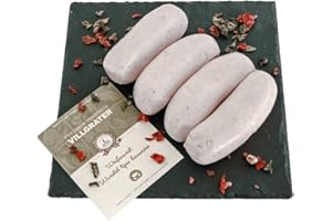 BFYSYO White Sausage Villgrater Set of 4 Approx. 280 g