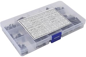 Leftwei Op Amp-kit, 150 St XL IC-integrerade Kretschipssortiment, Elektroniska Chips med Opamp-oscillator, Idealisk för Fotoelektrisk Koppling för Dubbel Operationsförstärkare