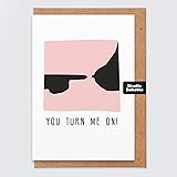 Joke Valentines Card Valentines Card Rude You Turn Me On Naked Valentines Day Card Valentines Gifts For Her Buy Online In Bahamas At Bahamas Desertcart Com Productid