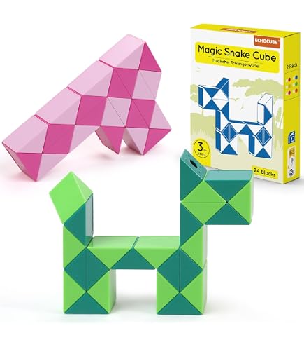 Snake Ruler Puzzle Toys+ Rompicapo Cubi Magici Snake Ruler Puzzle E - Set Da 6 Cubi Twist ...