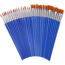 30 Pinceaux Fins Professionnels - Pour Miniature, Aquarelle Et Huile - Poils Nylon - Lot économique