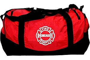 Medium-Feuerwehrtasche Chicago Fire Dept.-Emblem, 52x30x30 cm, 55 L