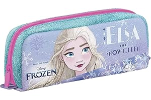 Seven Sons Estuche Escolar Frozen, Rosa Y Morado