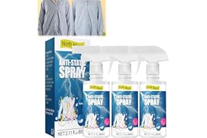 HOUXIANDOU Aerosol Antiarrugas | SU Ropa PLANCHADA EN 30 Segundos, Spray Antiarrugas para Ropa, Spray Antiarrugas, Elimina Fácilmente Las Arrugas Y Los Olores (3 Botellas)