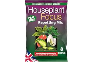 GROWTH TECHNOLOGY Houseplant Focus Repotting Mix Peat Free 8L, brown