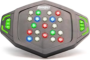 EDUCATIONAL INSIGHTS Learning Resources BrainBolt Genius Brain Teaser Memory Game for Teens & Adults - 1 or 2 Players Strategy Travel Gift for Ages 7-10+ Year Old Kids, Boys & Girls, Black