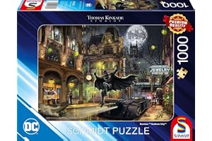 Schmidt Spiele 57588 Thomas Kinkade, Batman, Gotham City, 1000 pieces puzzle