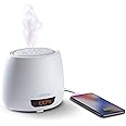 iHome Zenergy Aroma Dream Aromatherapy Diffuser Alarm Clock with 12 Soothing Sounds, White Noise, Aroma & Sound Timers, Remote Control