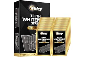 CHICY Tiras Blanqueadoras Dientes 14 Treatments for Blanqueador Dental - Seguras para el Esmalte Dental y Sin Sensibilidad - Whitening Strips Anti-Deslizantes - Efecto Rápido en 7 Días - Mint Flavor