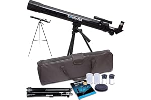 MYLEK Stargazer Telescope for Kids And Beginners, Portable Refractor Astronomy Telescope 50mm Aperture 400mm Focal Length with Eyepieces, Adjustable Tripod, Carry Bag, Astronomy Set for Moon & Planets